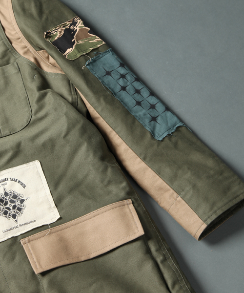 And A（アンドエー）の「ネオパッチグラフモッズコート（And A × DO-LE