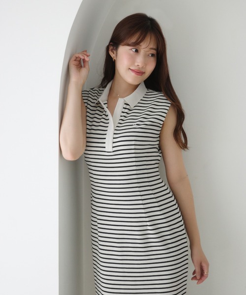 Her lip to（ハーリップトゥー）の「French Sleeve Polo Long Dress