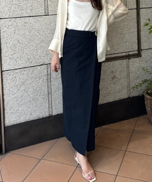 セール】ベルテッドチノタイトスカート（スカート）｜anuans（ア