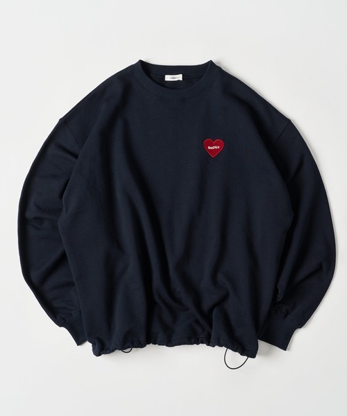 HEART LOGO DRAW CODE SWEAT / ハートロゴドローコードスウェット