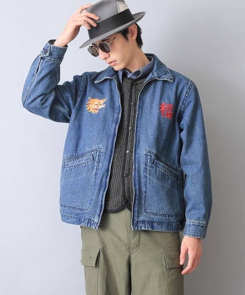 HOUSTON（ヒューストン）の「DENIM VIETNAM JACKET(MAP) ベトジャン