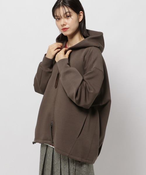 niko and（ニコアンド）の「ライトダンボールZIPパーカー（パーカー