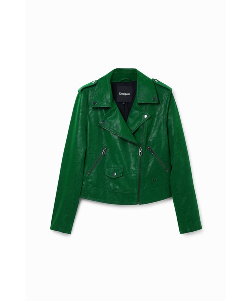 Desigual（デシグアル）の「カラーレザー ライダースジャケット