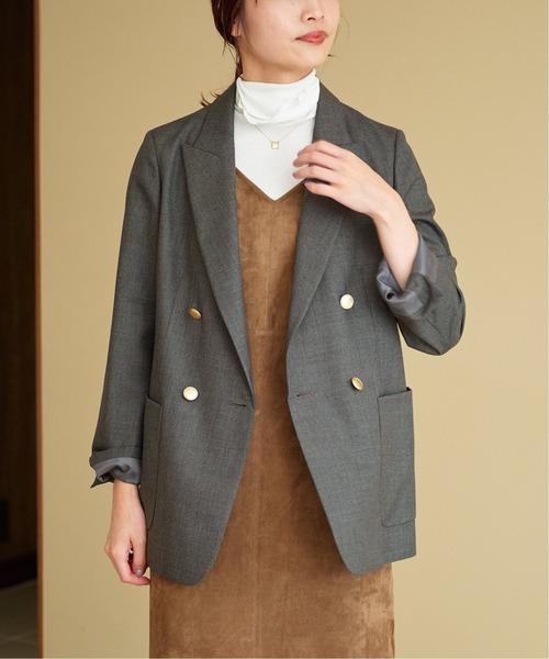 IENA（イエナ）の「ウールダブルブレストジャケット（テーラード