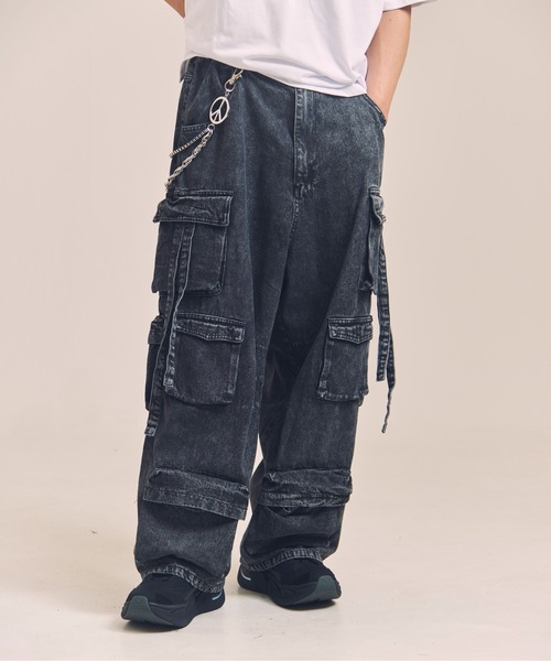 GA DENIM PARACHUTE CARGO PANTS（カーゴパンツ）｜GALLIS ADDICTION