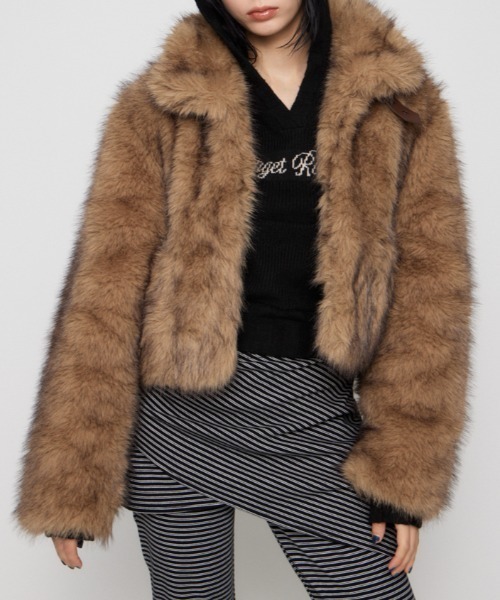 LAGUA GEM（ラグアジェム）の「POCKET POINT FAUX FUR コート（その他