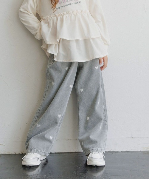 セール】あったかGOODデニムワイド/595633（デニムパンツ）｜GLOBAL