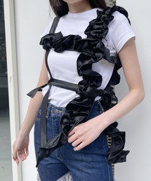lilLilly（リルリリー）の「サテンフリルハーネス（ベルト）」 - WEAR
