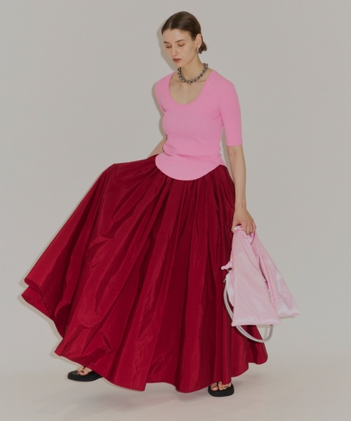 セール】Voluminous taffeta skirt/ボリュームタフタスカート