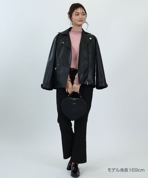 MARY QUANT（マリークワント）の「フェイクレザーライダース