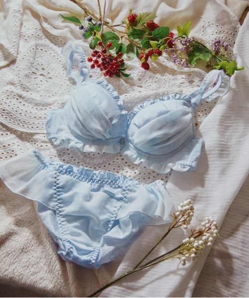 northerly（ノーザリー）の「サテン×プリントシフォンブラジャー