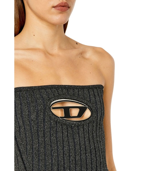 DIESEL（ディーゼル）の「レディース トップス ベアトップ リブニット