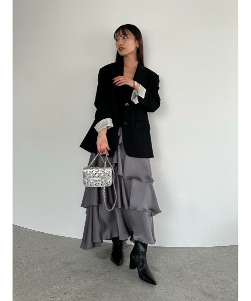 セール】サテンランダムティアードスカート（スカート）｜FRAY I.D