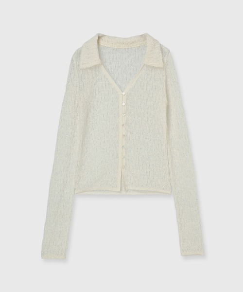 セール】【ZOZO限定】ウールレースポロニットトップス（ポロシャツ