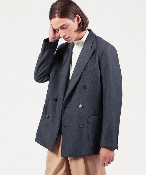 caban（キャバン）の「CABaN ウールギャバジンツイル ダブルブレスト