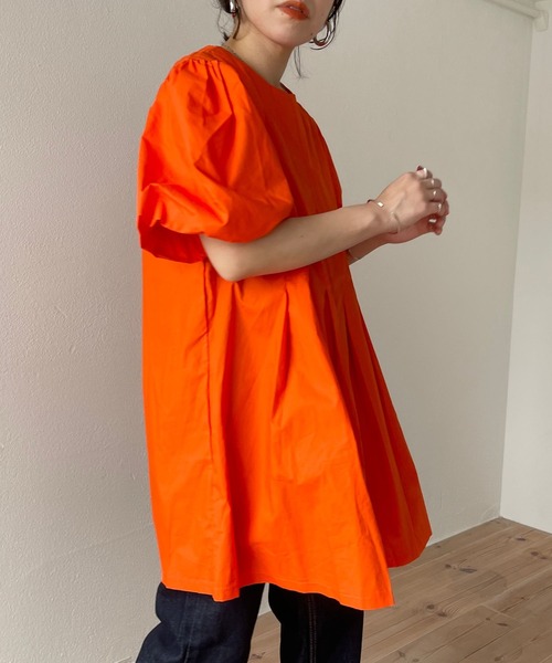 wee9s（ウィークス）の「puff sleeve tunic po / パフスリーブ