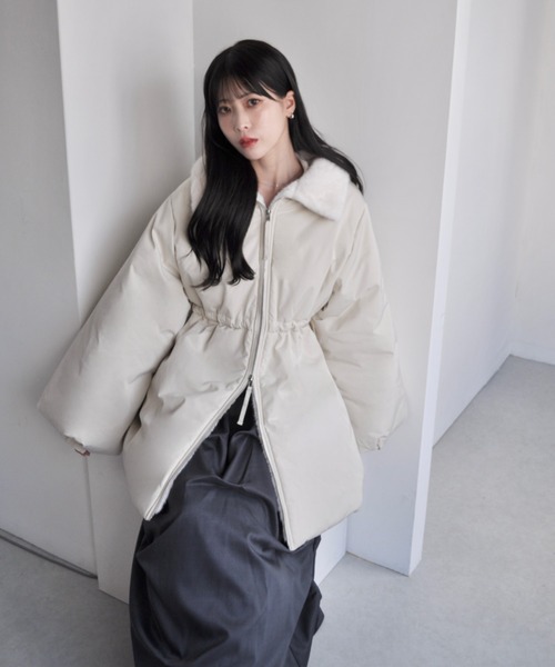 mellowneon（メロウネオン）の「3wayドロスト中綿ダウンコート