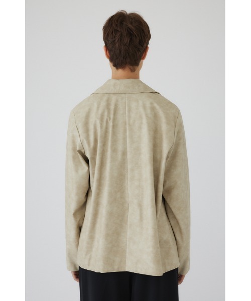 RIM.ARK（リムアーク）の「Leather like shirt JK レザーライクシャツ