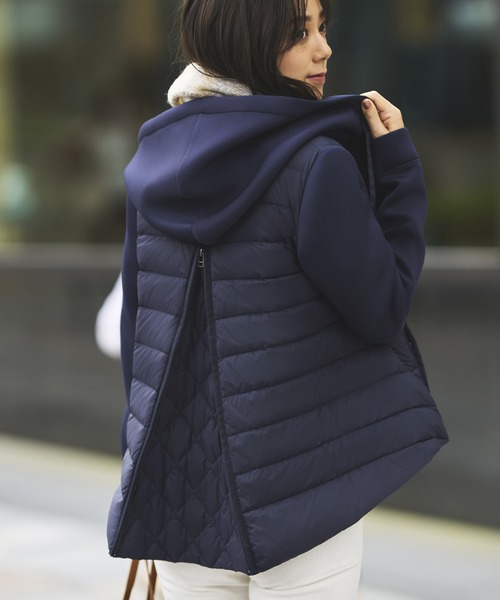 セール】ダンボールニット ライトダウンジャケット(Aタイプ/後ろジップ