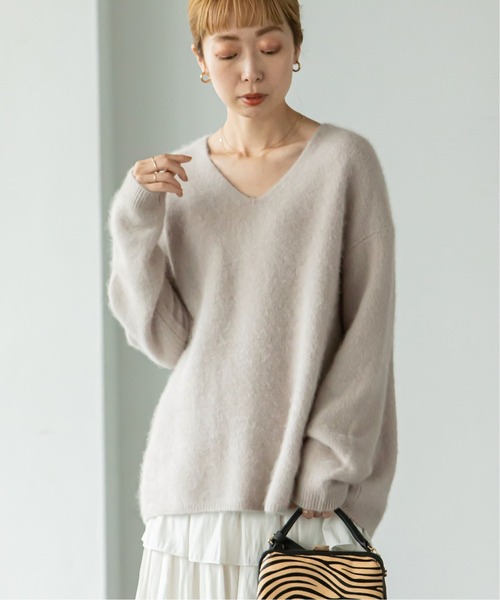 Noble（ノーブル）の「ファーニットVネックプルオーバー◇（ニット