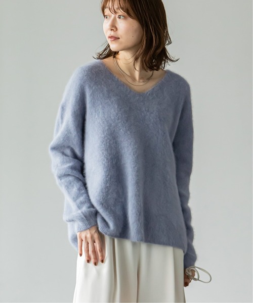 Noble（ノーブル）の「ファーニットVネックプルオーバー◇（ニット