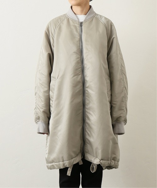 ナイロンナカワタミリタリーリブコート◇（ナイロンジャケット