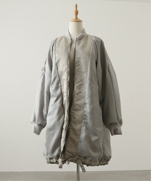 ナイロンナカワタミリタリーリブコート◇（ナイロンジャケット