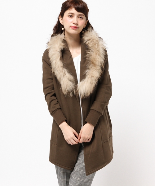 GRACE CONTINENTAL（グレースコンチネンタル）の「裏毛ロングパーカー