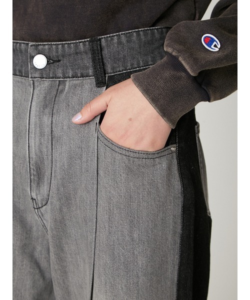 セール】ボックスタックワイドデニムパンツ（デニムパンツ）｜FRAY I.D