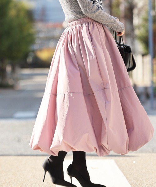 cawaii（カワイイ）の「腰ハリ隠せる 変形バルーンスカート ロング