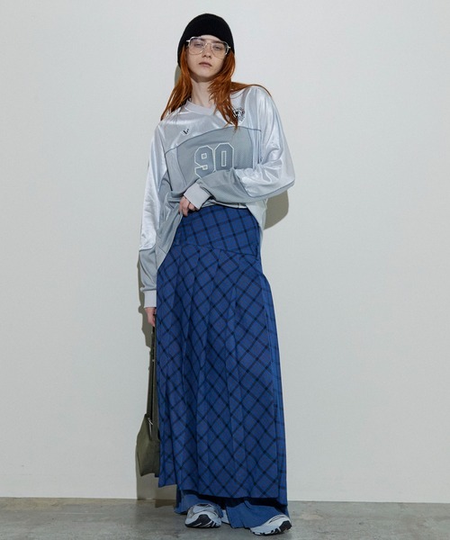 MAISON SPECIAL（メゾンスペシャル）の「Low Waist Maxi Pleated Skirt