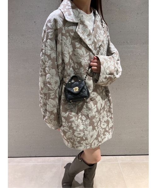 SNIDEL（スナイデル）の「ジャガードミドルコート（その他アウター