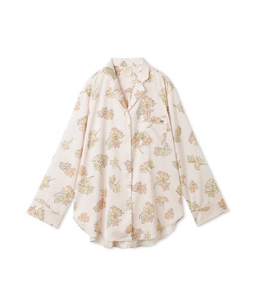 gelato pique（ジェラートピケ）の「【ミュシャ】花柄サテンシャツ