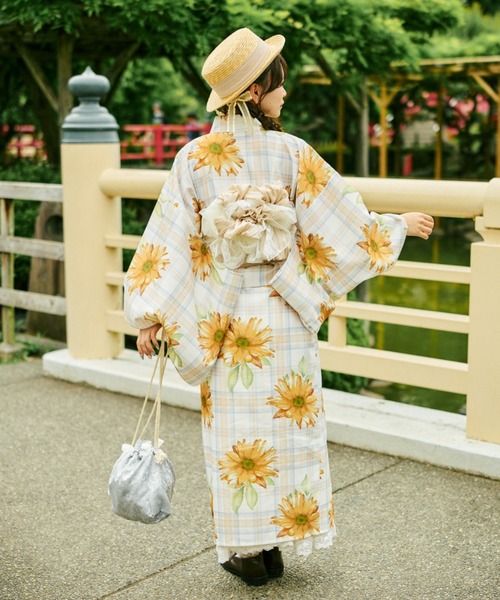 セール】【クティールとレトロ】2WAY 浴衣セット（浴衣）｜kutir