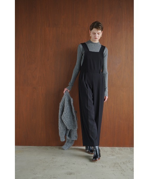 CLANE（クラネ）の「CLANE/クラネ/BACK RIBBON SUSPENDER SALOPETTE