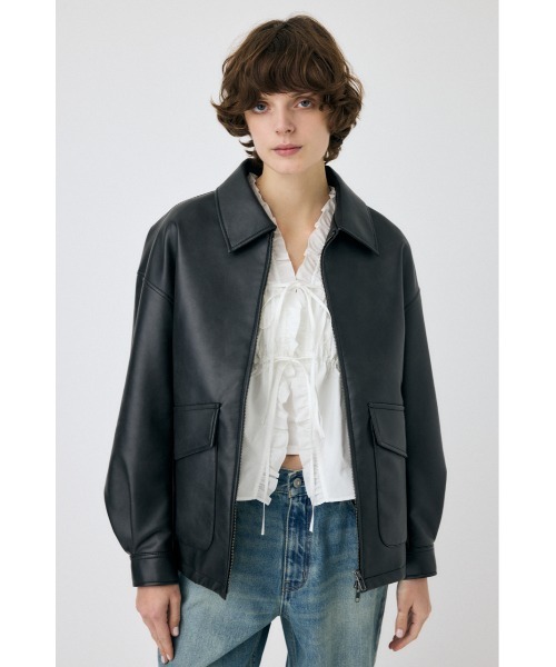MOUSSY（マウジー）の「FAUX LEATHER OVER ジャケット（ブルゾン