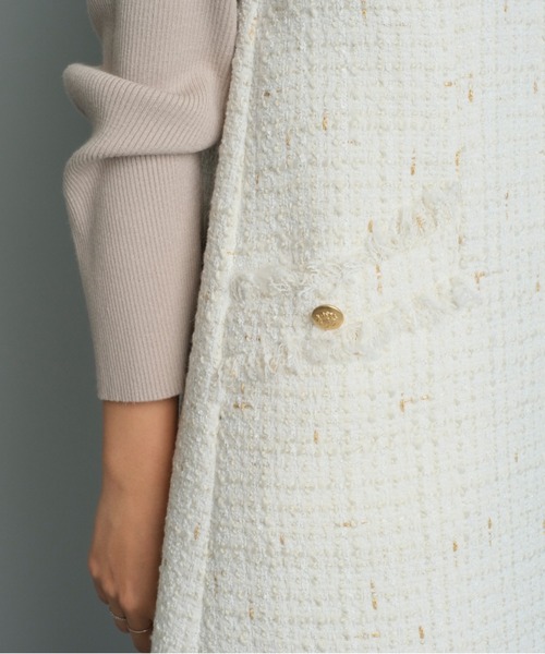 JUSGLITTY（ジャスグリッティー）の「ラメツイードミニジャンスカ