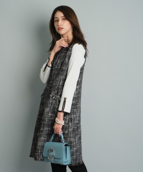 JUSGLITTY（ジャスグリッティー）の「ラメツイードミニジャンスカ