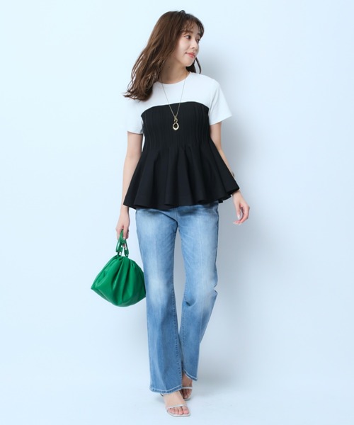 JUSGLITTY（ジャスグリッティー）の「レイヤードライクニット（ニット