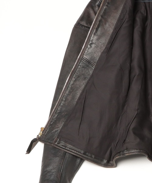 RRL（ダブル アール エル）の「スリム フィット レザー モト