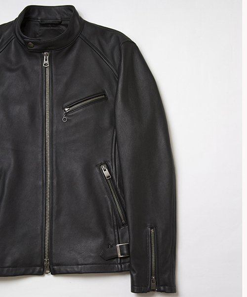 ラムレザーシングルライダース（ライダースジャケット）｜JACKROSE
