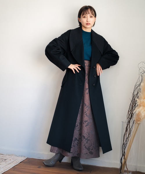 LADYMADE（レディメイド）の「BIGラウンドカラーウールガウンコート