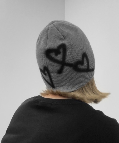 セール】【jiasecond.】ハートデザインビーニー / 帽子 ニット帽