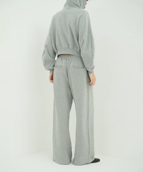 LOGO SWEAT TUCK WIDE PANTS（スウェットパンツ）｜CLANE（クラネ）の