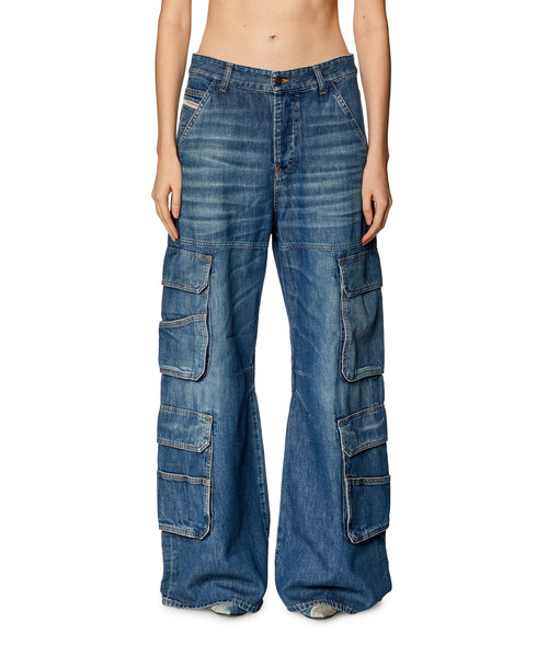DIESEL（ディーゼル）の「ウィメンズ デニム カーゴパンツ ルーズ D