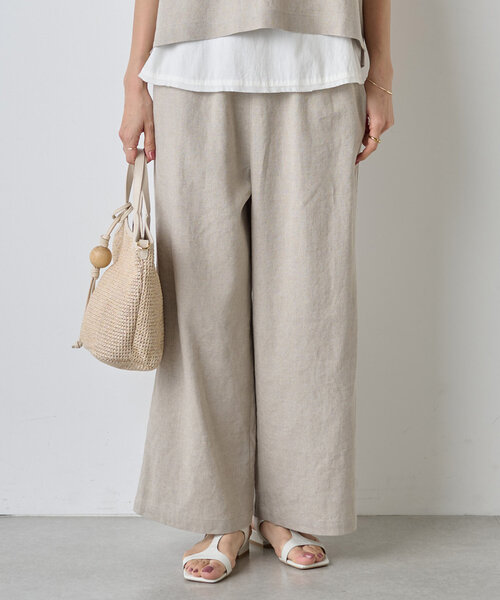 BEARDSLEY（ビアズリー）の「ウエストリブリネンパンツ（その他パンツ