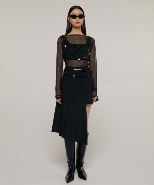 JOSE MOON（ジョゼムーン）の「SCREW PLEATS SKIRT/スクリュープリーツ