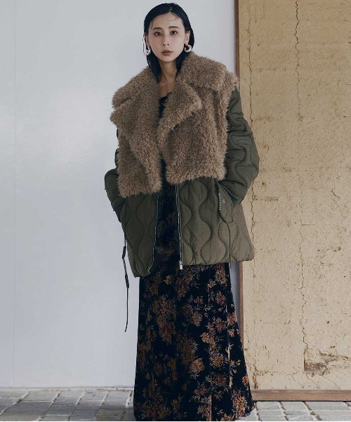 Ameri（アメリ）の「BOA VEST SET QUILTING COAT（その他アウター