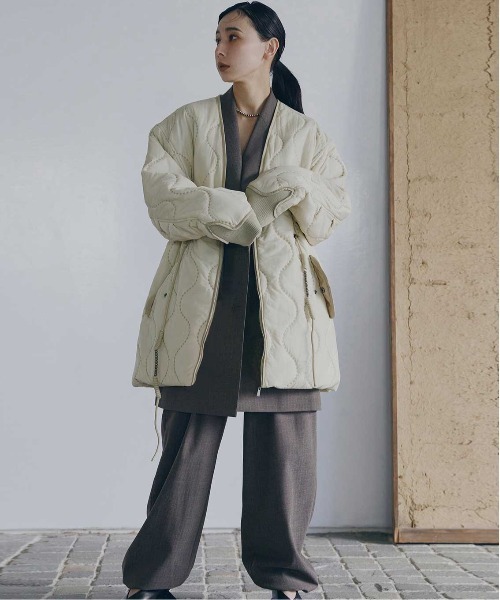 Ameri（アメリ）の「BOA VEST SET QUILTING COAT（その他アウター