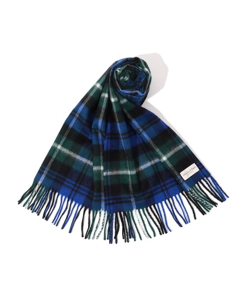 Johnstons of Elgin カシミヤ タータンチェックマフラー（マフラー